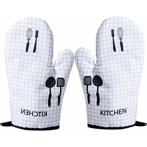 Une paire de gants haute température et anti-brûlure gants d'isolation pour four à micro-ondes gants de four de cuisson (1/5)