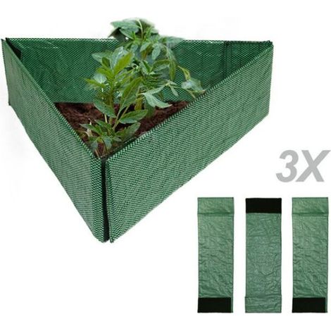 Bordure de pelouse de jardin combinée, bordure de jardin décorative en plastique, bordure de jardin portable pour pelouse, jardin, parterre de fleurs, clôture 3 clôtures végétales (1/5)