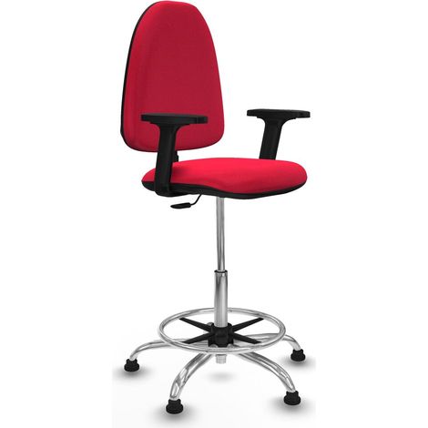 Sedia da Ufficio Piqueras y Crespo B2D05RT Rosso Alta (1/5)