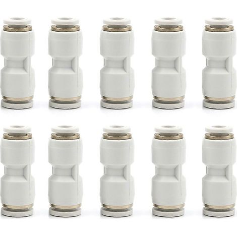 Lot de 10 connecteurs PTFE pour imprimante 3D Bambu Lab P1/X1, accessoires, connecteur de tuyau d'alimentation en téflon, alimentation AMS (1/5)