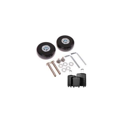 70x24mm Roues Valise Universelle De Rechange pour Bagages 2 pièces,Caoutchouc Métal Valise Kit pour Valise,Chariot à Main,Poussette