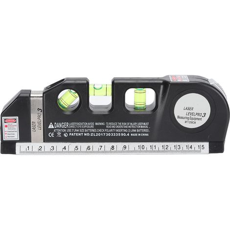Niveau à laser infrarouge polyvalent, outil de mesure ruban et niveau à bulle pour menuiserie (1/5)