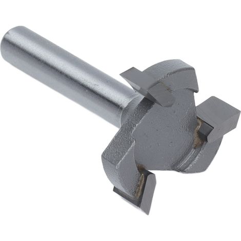 Fraise à rainurer multifonctionnelle à 3 arêtes en forme de T avec coffret de rangement pour fraiseuses CNC, rainurage, sertissage et ponçage au quartz. (1/5)