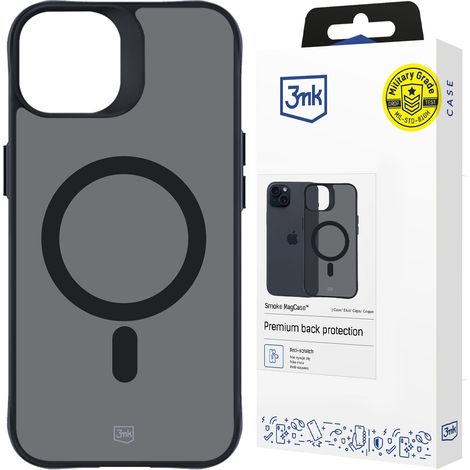 Funda MagCase color humo 3mk para Apple iPhone 15 Plus