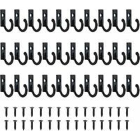 Lot de 30 Petits Crochets Vintage Support Mural pour Porte-clés à Crochets Suspendue Crochets Bijoux Crochets À Clé Pour Vêtements Crochet Patère Avec Vis Patère Porte Manteau pour Mural Salle de Bain (1/4)