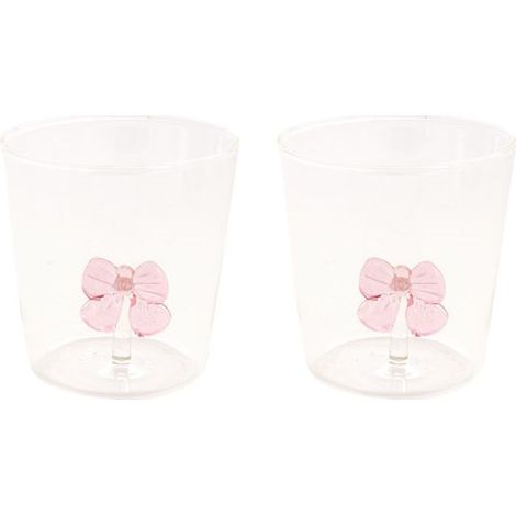 Lot De 2 Verres Borosilicate 350 Ml En Boãžte Twist & Match Aquamarine-pink - Pozzi Milano Spa (1/2)