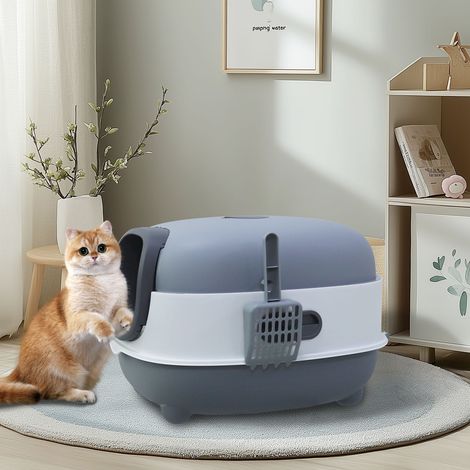 BingoPaw XL Extra Large Cat Litter Box High Wall Sides Enclosure Anti-Leakage Easy Clean (1/5)