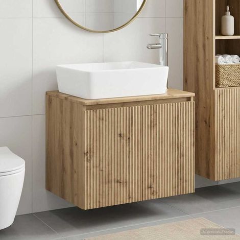 Set di mobili per il bagno Rovere Artigianale vidaXL (1/5)