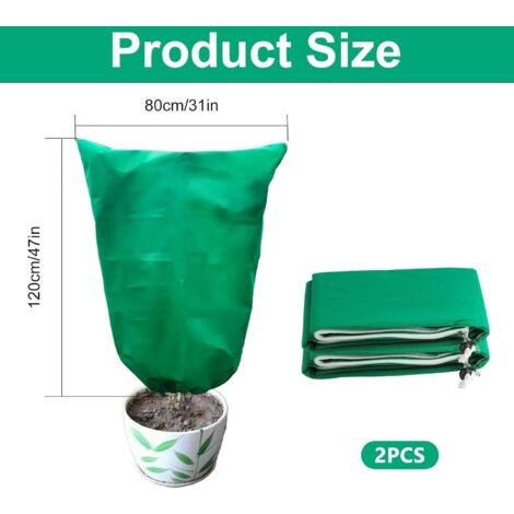 Housse de protection hivernale pour plantes d'extérieur, protection contre le gel, 120 x 80 cm (1/3)