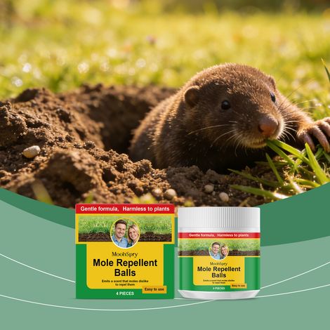 Maulwurfsabwehrball, Rattenabwehrtabletten für den Außenbereich – Duftende, praktische und störungsfreie Tierabwehrbälle – 4 Stück -- BIEMMEDUE (1/5)