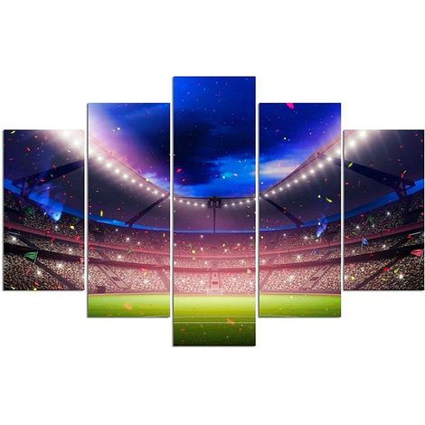 Tableau stade de foot - 250 x 120 cm (1/3)