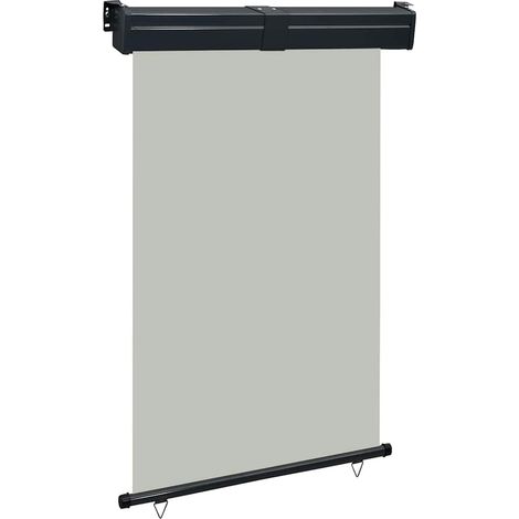 Toldo lateral de balcón gris 125x250 cm vidaXL