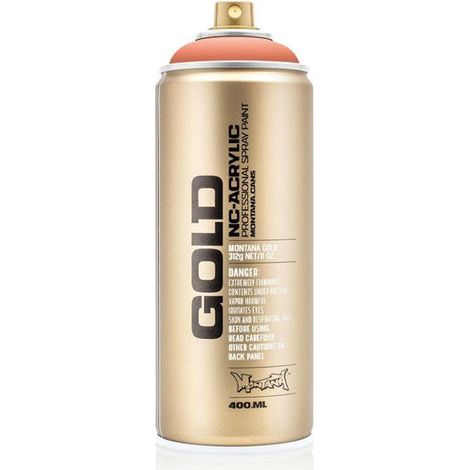 Bombe de peinture - Gold - Acrylique - Shrimp dark - CL2130 - 400ml - Montana Cans