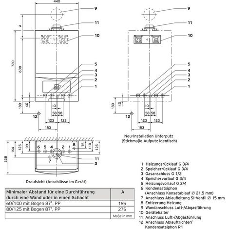 Vaillant ecoTEC pure VCW 206/7-2 Gas-Wandheizgerät Brennwert, 0010030695 (1/3)