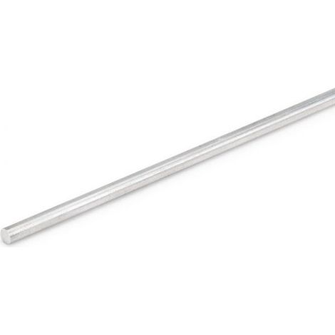 Tubo redonda aluminio 1000/8mm plata
