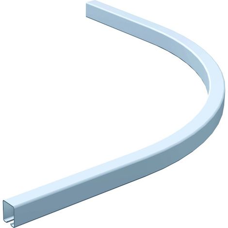 Rail tubulaire courbé pour porte suspendue à déplacement latéral SPORTUB 5040C 50 x 40 mm rayon 600 - MANTION