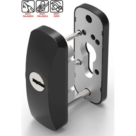ESCUDO SEGURIDAD C METAL NGR