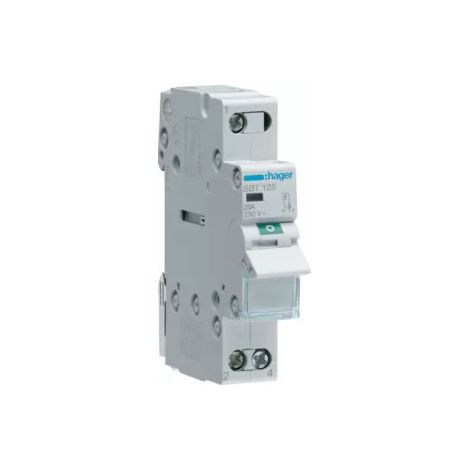 Modularer Schalter mit Kontrollleuchte 25A 1P SBT125 (1/2)