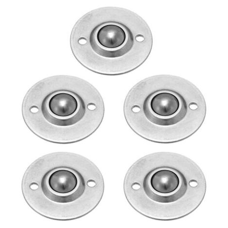 CY-25B Lot de 5 soucoupes volantes à roulement à billes de transfert à billes en acier au carbone Diamètre 25 mm (1/5)