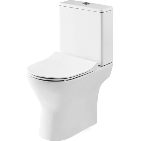 Nuie Freya Short Projection Toilet Pan with Cistern and Soft Close Toilet Seat - NCG350 (1/7)