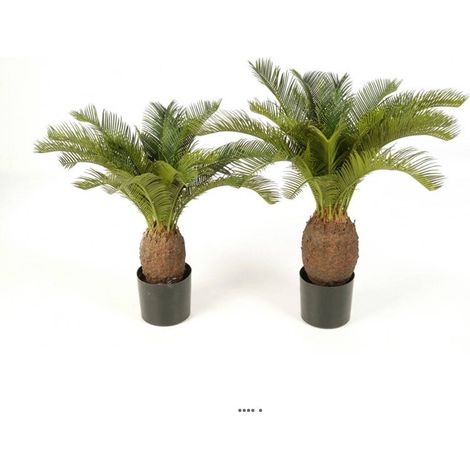 Palmier Artificiel Cycas H 70 cm 22 feuilles en pot
