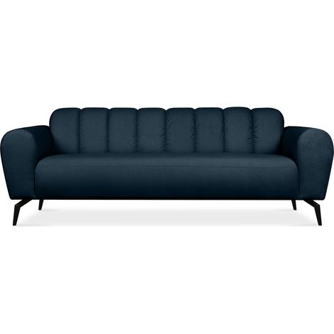 KONSIMO RUBERO Moderne dreisitzige Sofa, Marineblau (1/5)