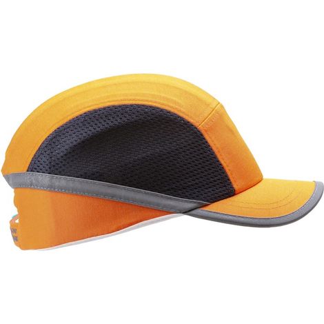 Casquette anti-heurt haute visibilité mixte avec aération latérale COVERGUARD Orange Unique (1/3)