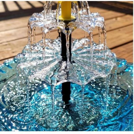 Fontaine Solaire Pour Oiseaux - Pompe Solaire Sans Fil - Abreuvoir Extérieur Pour Jardin - Fontaine À Cascade Avec Bol Peu Profond - 1 Pièce (1/5)