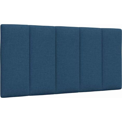 Kopfteil-Kissen "Hanko" Blau 100 cm Stoff