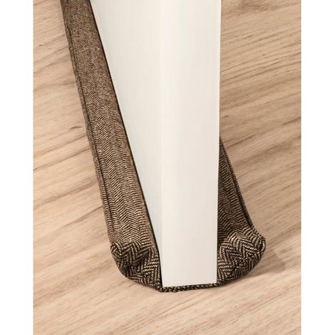 Ecleanfy - Déflecteur d'air pour joint de porte, 80-93 cm, tissu lavable - écoénergétique - ne convient pas aux tapis - marron (1/4)