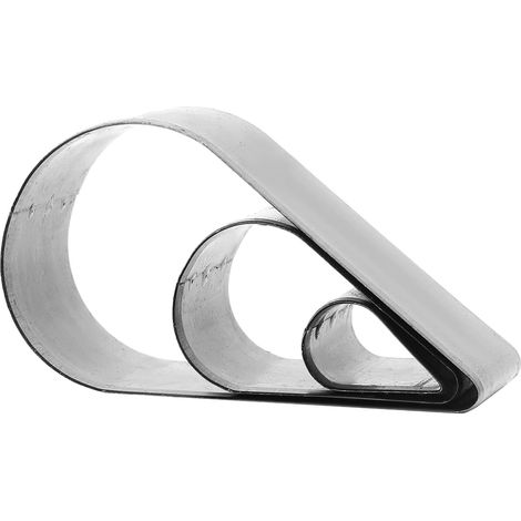 Ensemble de Coupe-poinçon Creux, 3 pièces Bricolage en Cuir Artisanat Cutter Ensemble Couteau Moule Matrice modèle Coupe Outil de poinçonnage pour Motif en Cuir(Water Drop Shape) (1/5)