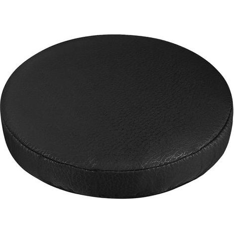 Housse de coussin de siège de tabouret de bar élastique épaisse, housse de tabouret pratique, protection de chaise ronde pour la maison et le magasin - Noir (Diamètre 35 cm)-35cm-Black (1/4)
