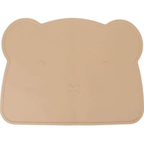 Verdicktes Silikon-Tischset, wärmeisolierend, rutschfest, weich, elastisch, bärenförmiges Silikon-Tischset für Zuhause, Hotel, Restaurant, braun (1/5)