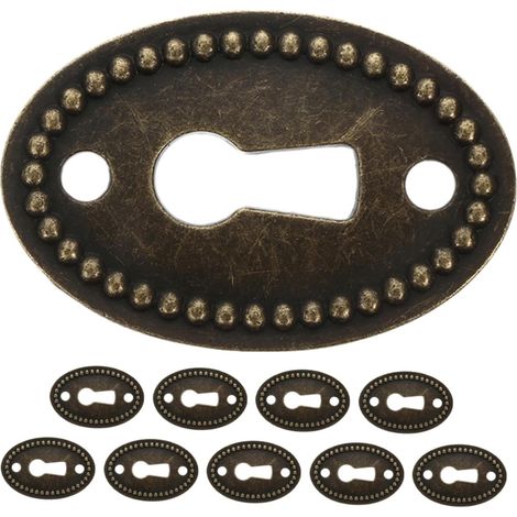 Kisangel Lot de 10 cache-serrures ovales pour tiroirs meubles (1/5)