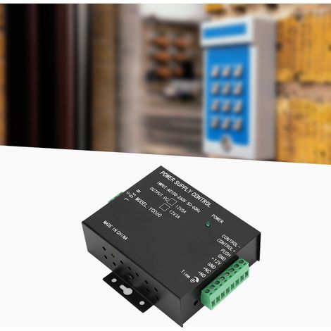 Alimentation Secteur 12V 3A pour Système de Contrôle d'Accès - Noir 100-260V AC/DC (1/4)