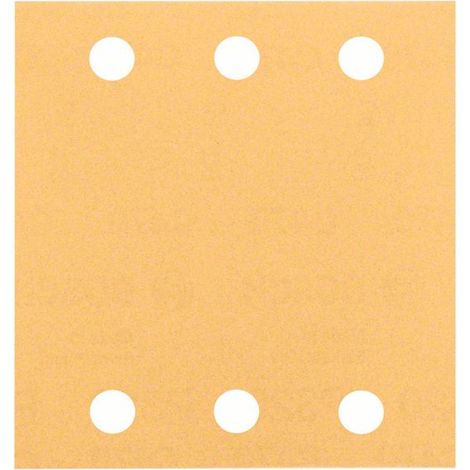 Bosch Schleifblatt C470, 115 x 107 mm, 120, 6 Löcher, Klett, 10er-Pack