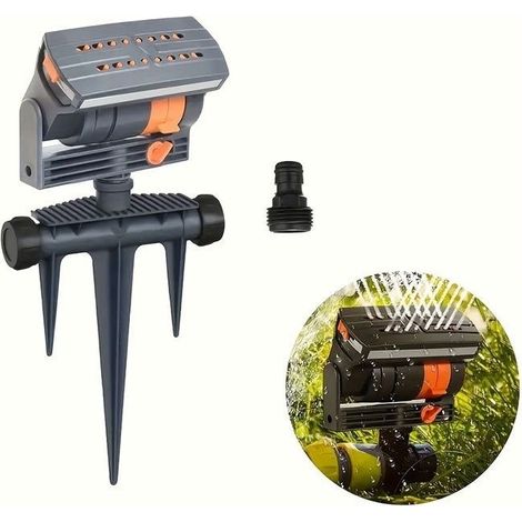 Système d'arrosage oscillant, arroseur oscillant automatique, tête d'arrosage pour pelouse et jardin, idéale pour l'arrosage des fleurs. (1/5)