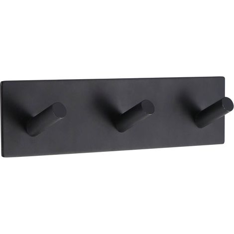 Dreifacher kleiderhaken aus lackiertem metall 3m - schwarz - Tendance