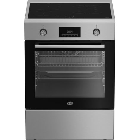Cuisinière induction 72l 3 foyers inox - Beko - FBE68314MXC