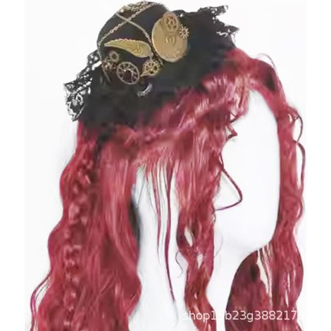 Performance Steampunk Hat Retro Lolita Top Hat Accessories Gear Gay Cosplay Holiday Hair Clip (1/5)
