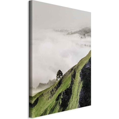 Peinture verticale - Arbre au-dessus des nuages ​​(1 partie) (1/5)