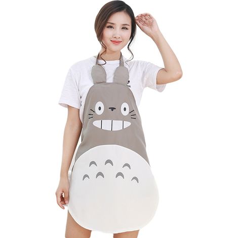 Tablier gris Studio Ghibli Mon voisin Totoro, tablier de cuisine, vêtements d'intérieur, cosplay (1/5)