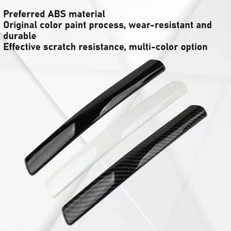 2 colors carbon fiber texture material: rubber 2-pack car rearview mirror protectors and vehicle anti-collision strips (1/4)