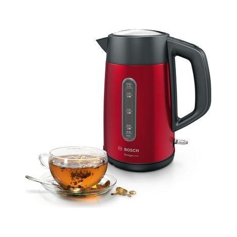 Bosch TWK4P434 Elektrischer Wasserkocher rot 1,7 L 2400 W