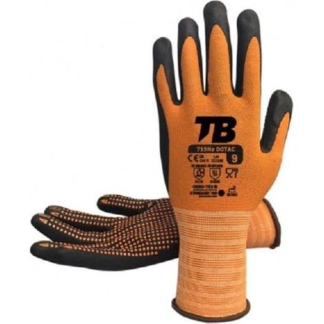 guante de protección. nitrilo foam. nailon. pantallas táctiles - tomas bodero t/guante talla l-9 t/guante talla m-8