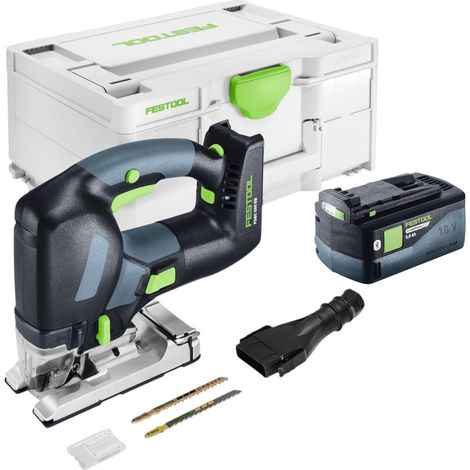 Scie sauteuse pendulaire sans fil Festool PSBC 500 EB-Basic 18 V 120 mm + 1 batterie 5,0 Ah + Systainer - sans chargeur (1/5)