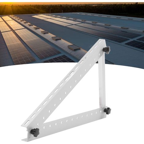 Trépied photovoltaïque pliable en alliage d'aluminium de 22 pouces, support triangulaire portable pour panneaux solaires adapté aux panneaux photovoltaïques de moins de 100 W. (1/5)