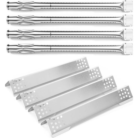 Brûleur et couvercle de brûleur en acier inoxydable pour Videro G2, G3, G4, G6, 40 cm, pour Videro G2-S,G3-S, G4-S, G6-S, 4 pièces (1/5)