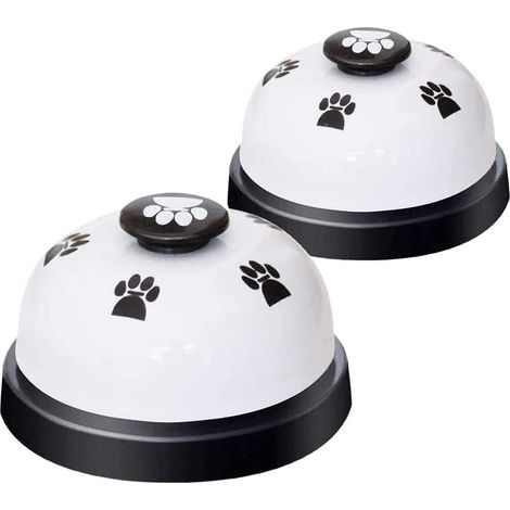 lot De 2 Cloches Pour Chien (noires) Pour L'entranement La Porte, Cloches Pour Animaux De Compagnie Pour Que Les Chiens Sonnent, Sonnette Forte E (1/5)