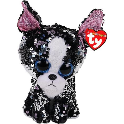 Beanie Boos Portia – Pailletten-Terrier, 24 cm